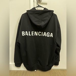 [BALENCIAGA] back logo hoodie